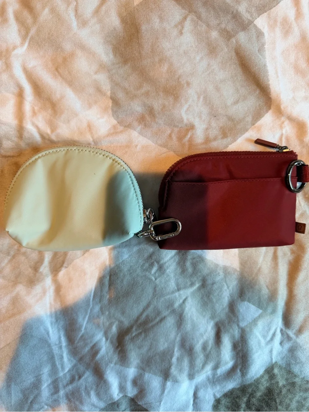lululemon athletica set of mini pouches cardholders NWOT